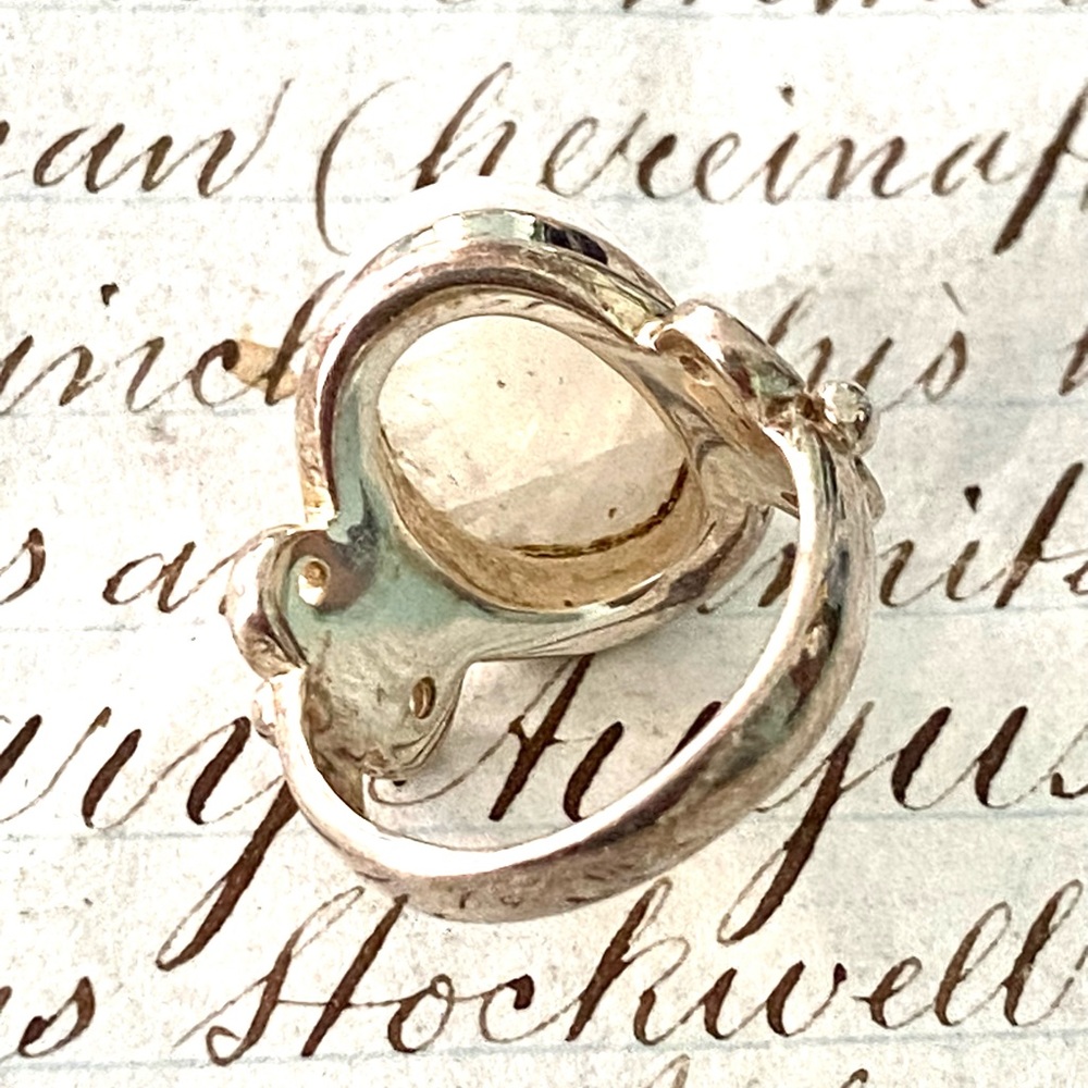 Stunning Arya 925 Sterling Silver and Moonstone Ring Size 5 - Picture 5 of 12